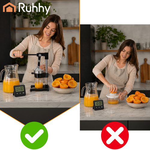 Manuell Citruspress 40 cm – Juicepress med Hävarm för Citrus & Granatäpple - Bild 5