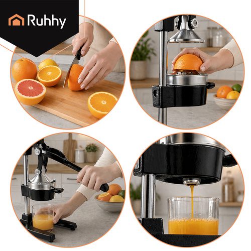 Manuell Citruspress 40 cm – Juicepress med Hävarm för Citrus & Granatäpple - Bild 6