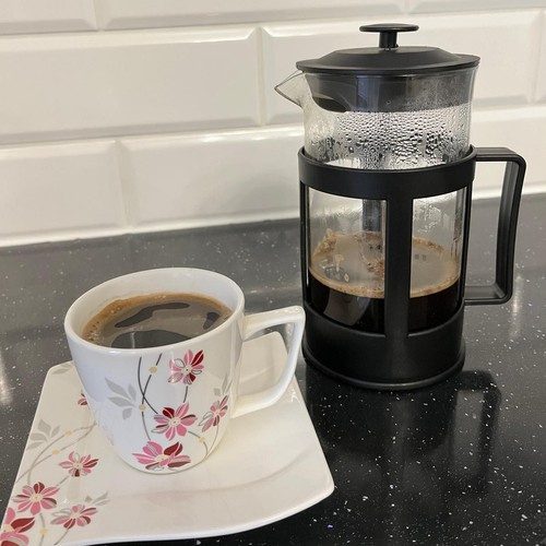 Kaffe- & Tebryggare 1 L – Presskanna i Glas med Rostfri Sil - Bild 5