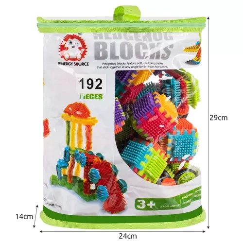 Alternative view of Byggklossar Igelkottar 192 Delar – Pedagogiska Byggklossar i Plast