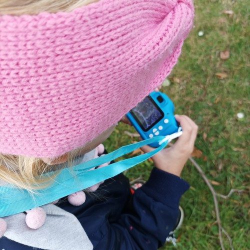 Digitalkamera för Barn – 1080P Kamera med 32 GB Minneskort, Blå - Bild 6