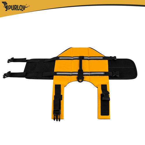 Flytväst för Hund M – Hundflytväst med Handtag, Reflex & Koppelfäste - Bild 6