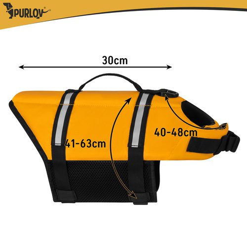 Alternative view of Flytväst för Hund M – Hundflytväst med Handtag, Reflex & Koppelfäste