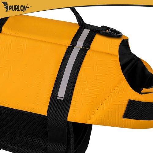 Flytväst för Hund S – Hundflytväst med Handtag, Reflex & Koppelfäste - Bild 5