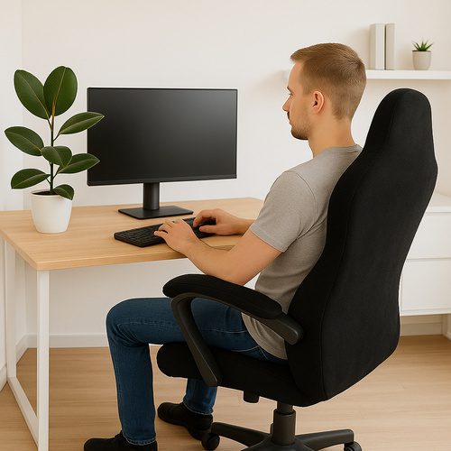 Gamingstolsöverdrag Universellt – Stretchöverdrag i 4 Delar - Bild 3