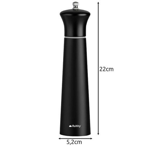 Salt- & Pepparkvarn 2-pack – Kryddkvarnar i Trä med Keramisk Malmekanism - Bild 2