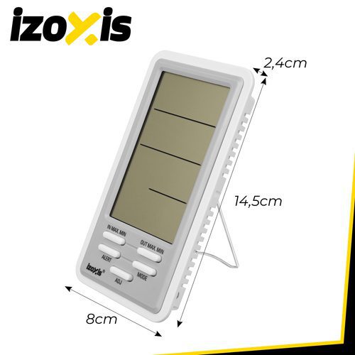 Trådlös Väderstation – Digital Termometer & Hygrometer med LCD-Display, Klocka & Alarm - Bild 2