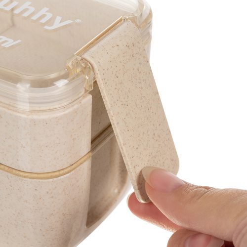 Matlåda 750 ml – Lunchlåda med 2 Fack, Bestick & Avdelare - Bild 11