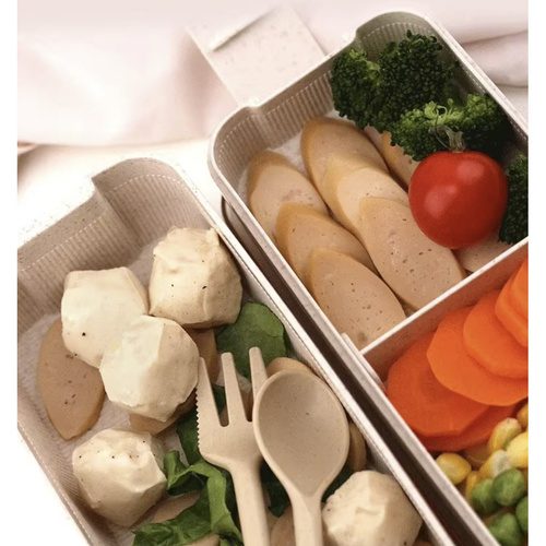 Matlåda 750 ml – Lunchlåda med 2 Fack, Bestick & Avdelare - Bild 7