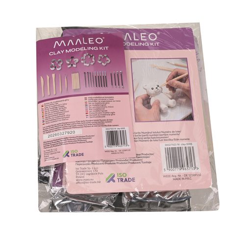 Modelleringsset 30 Delar med 1 kg Självhärdande Lera - Bild 14