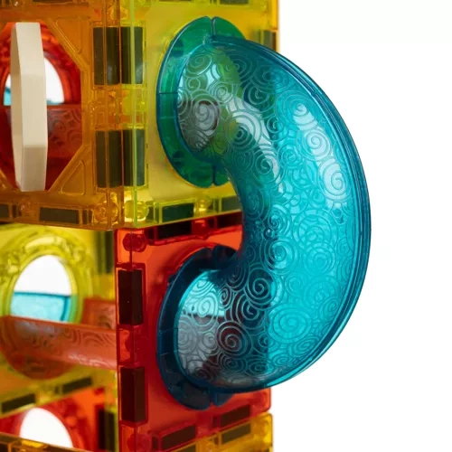 Magnetiska Byggklossar 77 Delar – Magnetbana med Lysande Bollar - Bild 10