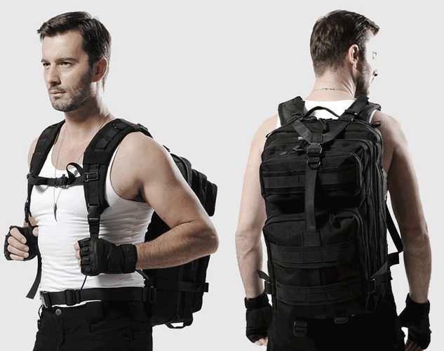 Militär Ryggsäck 35 L – Taktisk Vandringsryggsäck med MOLLE-System & Höftbälte - Bild 7
