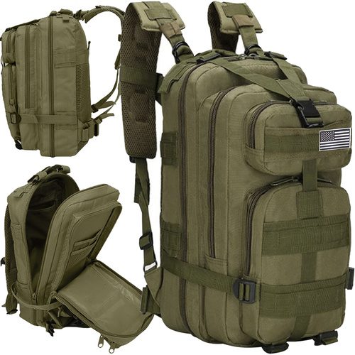 Militär Ryggsäck 35 L – Taktisk Vandringsryggsäck med MOLLE-System & Höftbälte