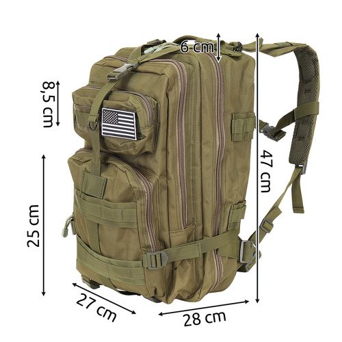 Alternative view of Militär Ryggsäck 35 L – Taktisk Vandringsryggsäck med MOLLE-System & Höftbälte