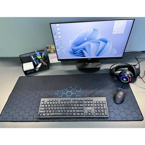 Gamingmusmatta XXL 90 x 40 cm – Skrivbordsmatta med Halkfri Gummibotten & Vattenavvisande Yta - Bild 4