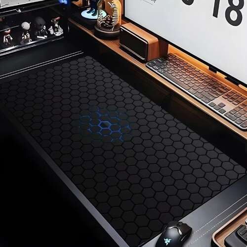 Gamingmusmatta XXL 90 x 40 cm – Skrivbordsmatta med Halkfri Gummibotten & Vattenavvisande Yta - Bild 7