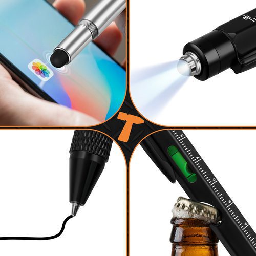 Multifunktionspenna 9-i-1 – Penna med LED, Skruvmejsel & Smarta Verktygsfunktioner - Bild 7