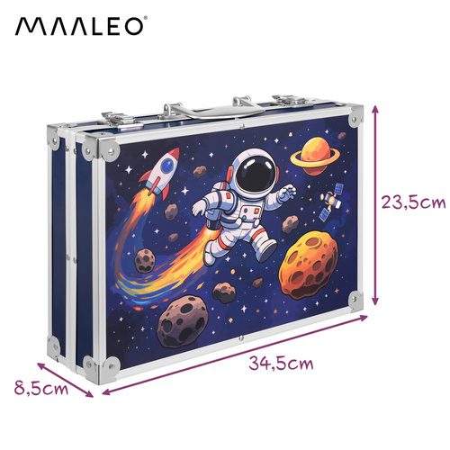 Alternative view of Målarset 145 Delar – Astronaut Ritset i Väska med Färgpennor, Akryl & Akvarell