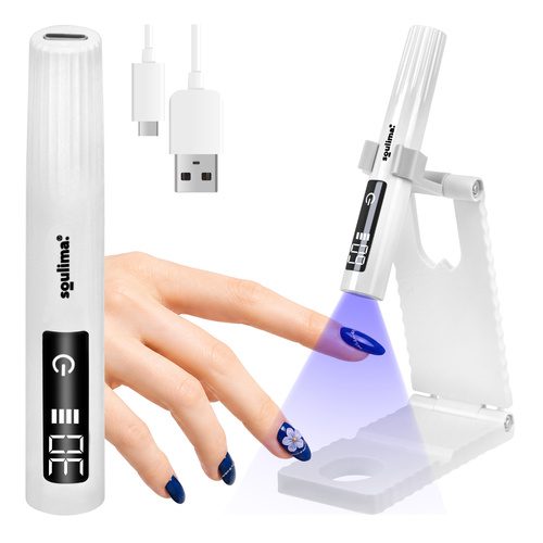 Portabel UV/LED-Lampa – Trådlös Nagellampa med LCD & USB-C