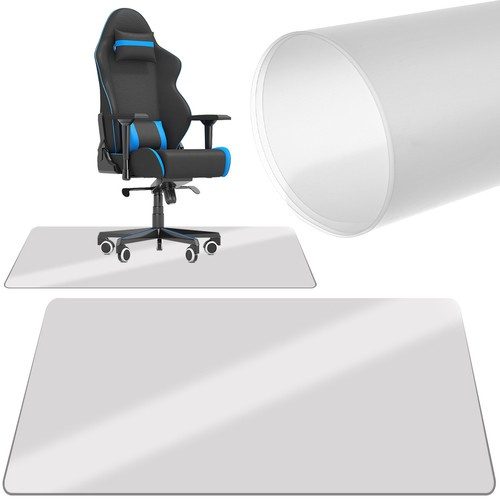 Skyddsmatta för Kontorsstol 100 x 140 cm – Halvtransparent Golvskydd i Polypropen för Hårda Golv