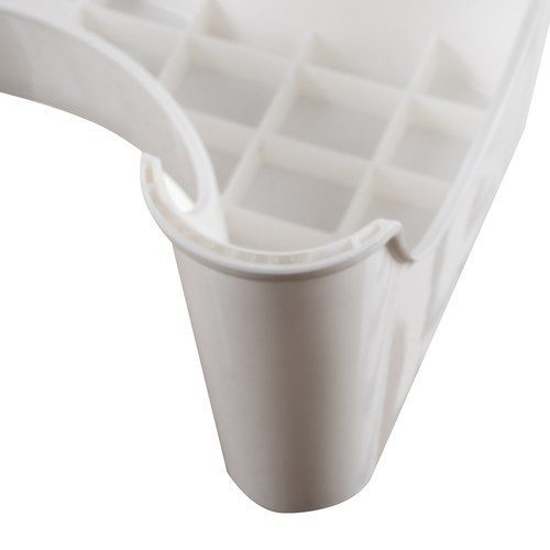 Toalettpall Vit Plast - Ergonomisk Fotpall med Halkskydd 42 x 17 x 26 cm - Bild 11