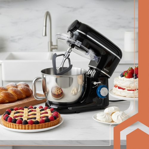 Köksmaskin 2200 W 6,2 L – Matberedare med Blender, Köttkvarn & Planetarisk Blandning - Bild 3