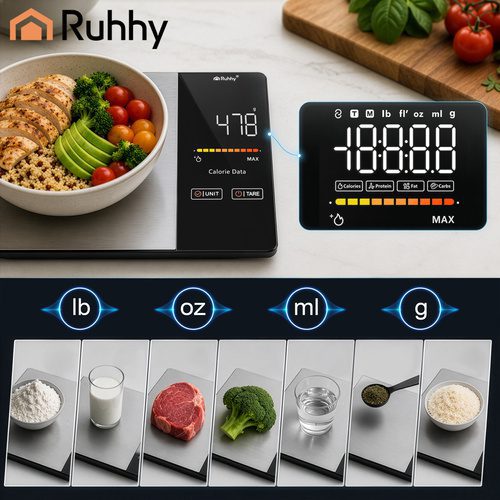 Bluetooth Köksvåg 5 kg – Digital Köksvåg med App, LED-Display & Tarafunktion - Bild 4
