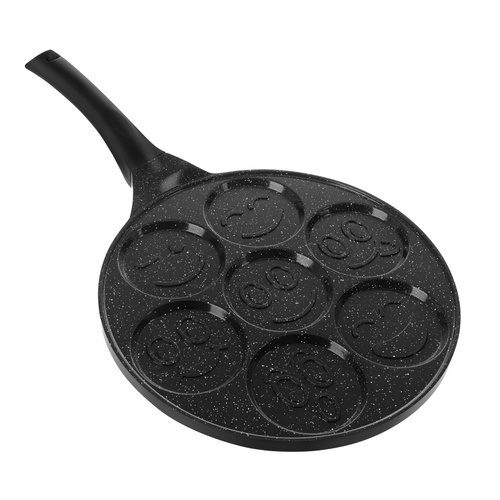 Stekpanna för Ägg & Pannkakor 26,5 cm – Nonstick Panna med 7 Formar för Induktion - Bild 14