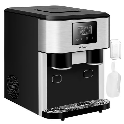 Ismaskin 3-i-1 15 kg/24 h - Iskubsmaskin med Iskross, Kallvattendispenser & LCD-Display - Bild 17