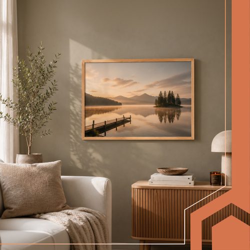Alternative view of Fotoram 50 x 70 cm i Furu – Träram med Akrylglas Och MDF-baksida