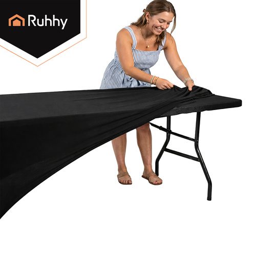 Elastiskt Bordsöverdrag 183 x 75 x 75 cm – Stretchduk för Bankettbord - Bild 6