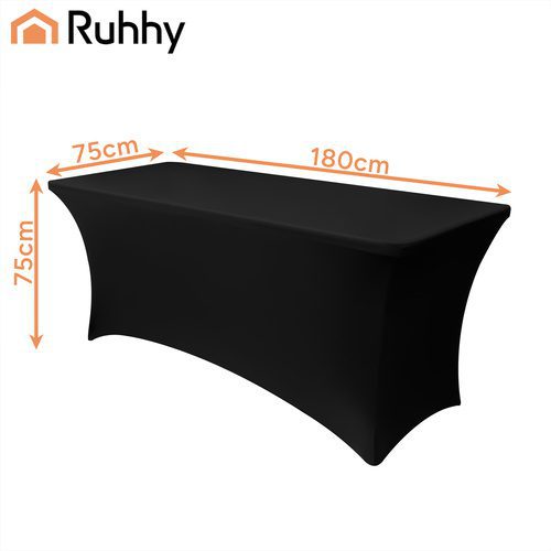 Elastiskt Bordsöverdrag 183 x 75 x 75 cm – Stretchduk för Bankettbord - Bild 2