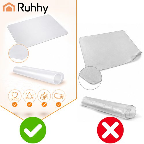Stolskyddsmatta 90 x 130 cm – Golvskydd för Kontorsstol i Transparent PP - Bild 6