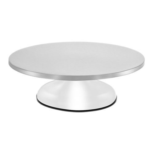 Roterande Tårtfat 30 cm – Serveringsfat i Rostfritt Stål med 360° Rotation - Bild 6