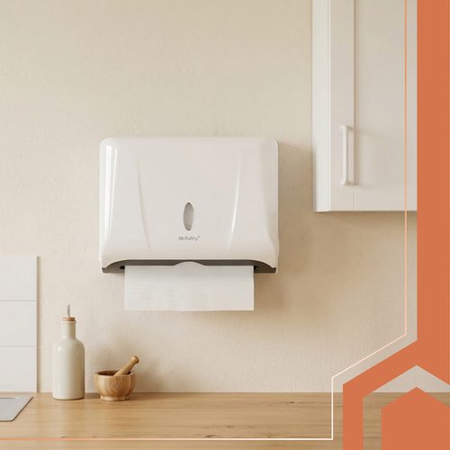Pappershandduksdispenser för Vikta Handdukar – Väggmonterad Dispenser i ABS-Plast - Bild 5