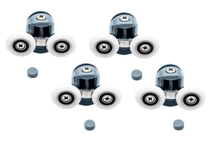 Duschkabinshjul 8-pack – Ersättningshjul 24 mm för Duschdörr - Bild 7