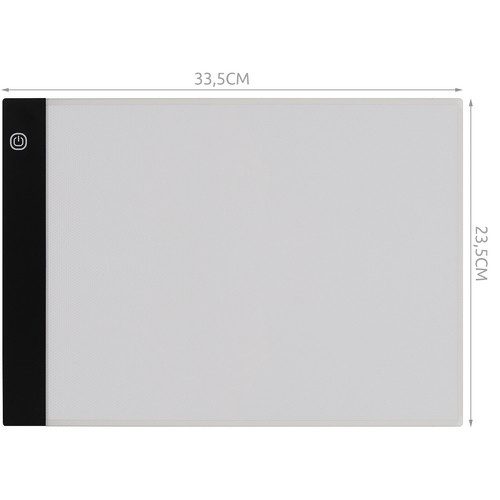 Alternative view of Skissbräda A4 – LED-Ljusplatta för Kalkering med 3 Ljusstyrkor