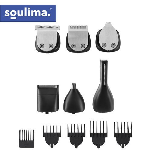 Hårtrimmer & Rakapparat 8-i-1 – Skäggtrimmer med USB-C & Display - Bild 9