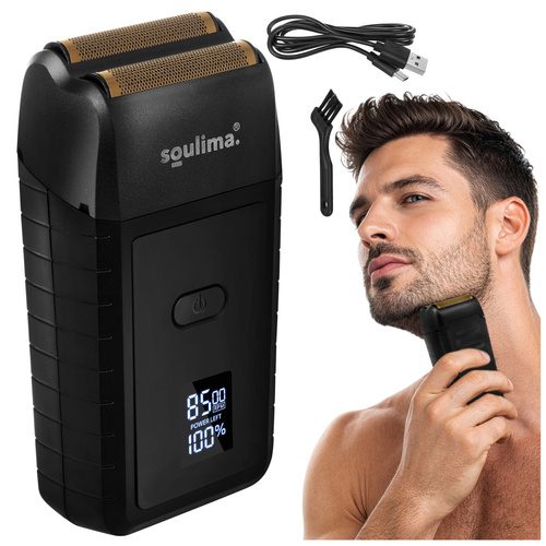 Skäggtrimmer med LED-Display – Folierakapparat med USB-C