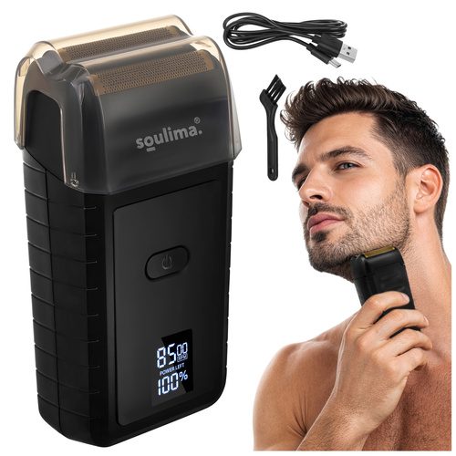 Skäggtrimmer med LED-Display – Folierakapparat med USB-C - Bild 22