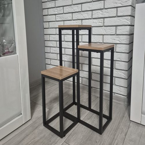 Blomställning 3 Nivåer 67 cm – Växtställ i Metall med Justerbara Fötter - Bild 4