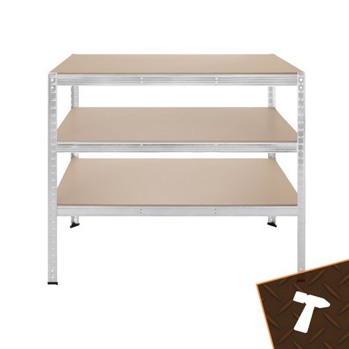 Förvaringshylla 180 x 100 x 60 cm – Metallhylla med 5 Justerbara Hyllplan, 3-i-1 & 1000 kg - Bild 17