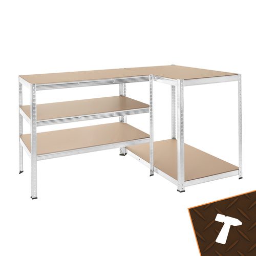 Förvaringshylla 180 x 100 x 60 cm – Metallhylla med 5 Justerbara Hyllplan, 3-i-1 & 1000 kg - Bild 18