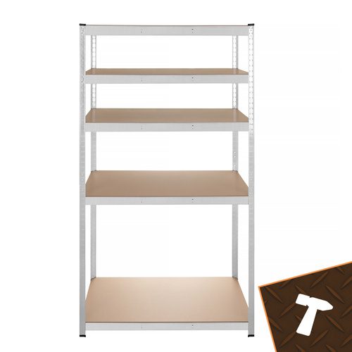 Förvaringshylla 180 x 100 x 60 cm – Metallhylla med 5 Justerbara Hyllplan, 3-i-1 & 1000 kg - Bild 19