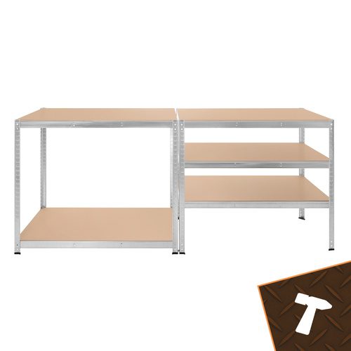 Förvaringshylla 180 x 100 x 60 cm – Metallhylla med 5 Justerbara Hyllplan, 3-i-1 & 1000 kg - Bild 10