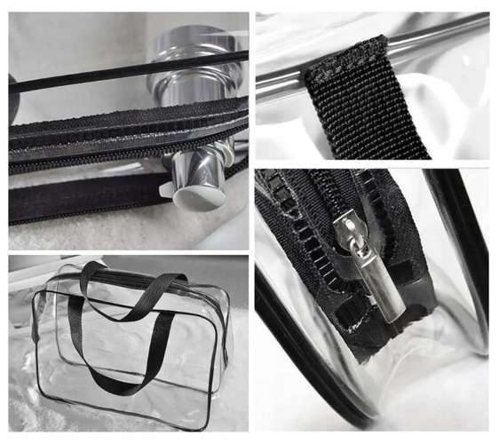 Transparent Sminkväska 3-i-1 – Necessär Set med 3 Vattentäta PVC-Väskor - Bild 6