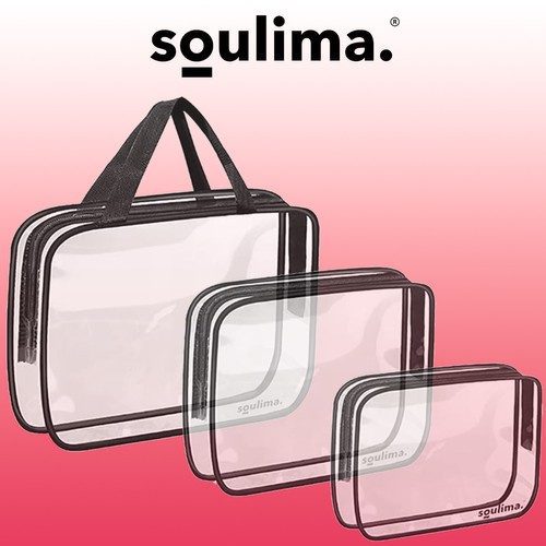 Transparent Sminkväska 3-i-1 – Necessär Set med 3 Vattentäta PVC-Väskor - Bild 10
