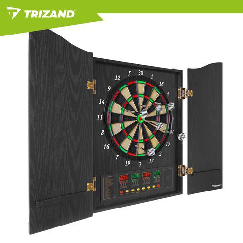 Elektronisk Darttavla med Skåp – Dartspel med 27 Spel, 243 Lägen & Automatisk Poängräkning - Bild 10