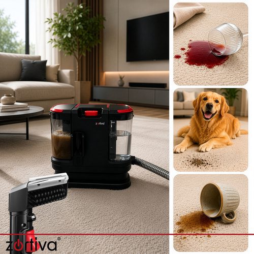 Tvättdammsugare 800 W 17 000 Pa – Textilvårdsmaskin för Mattor, Möbler & Bilklädsel - Bild 4