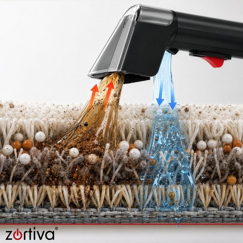 Tvättdammsugare 800 W 17 000 Pa – Textilvårdsmaskin för Mattor, Möbler & Bilklädsel - Bild 5